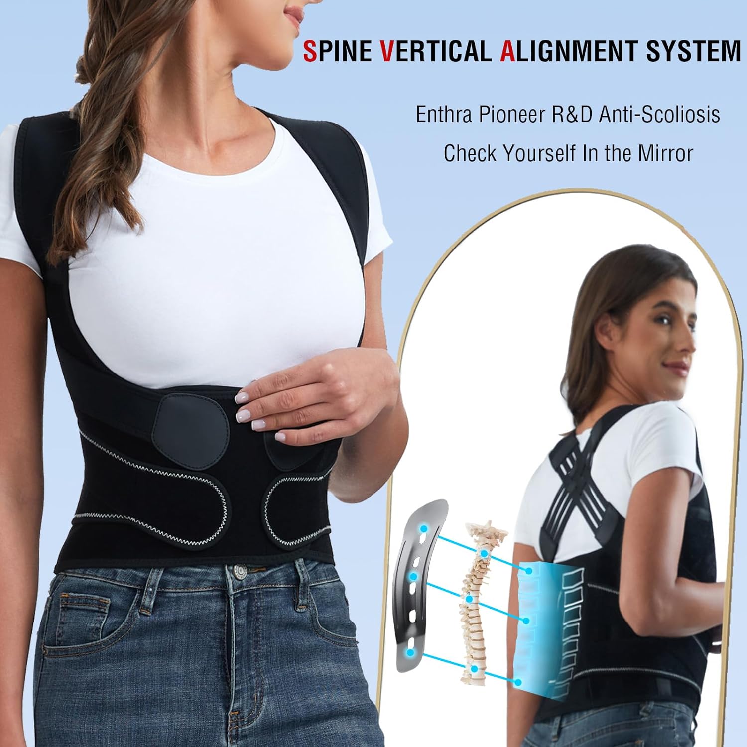 Soporte de espalda para hombre - Posture Corrector Back Brace reseña y precio