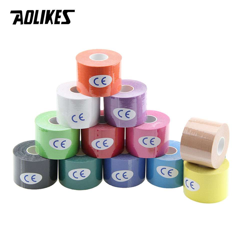 AOLIKES-Cinta de kinesiología  - Sports Taping Precut reseña y precio