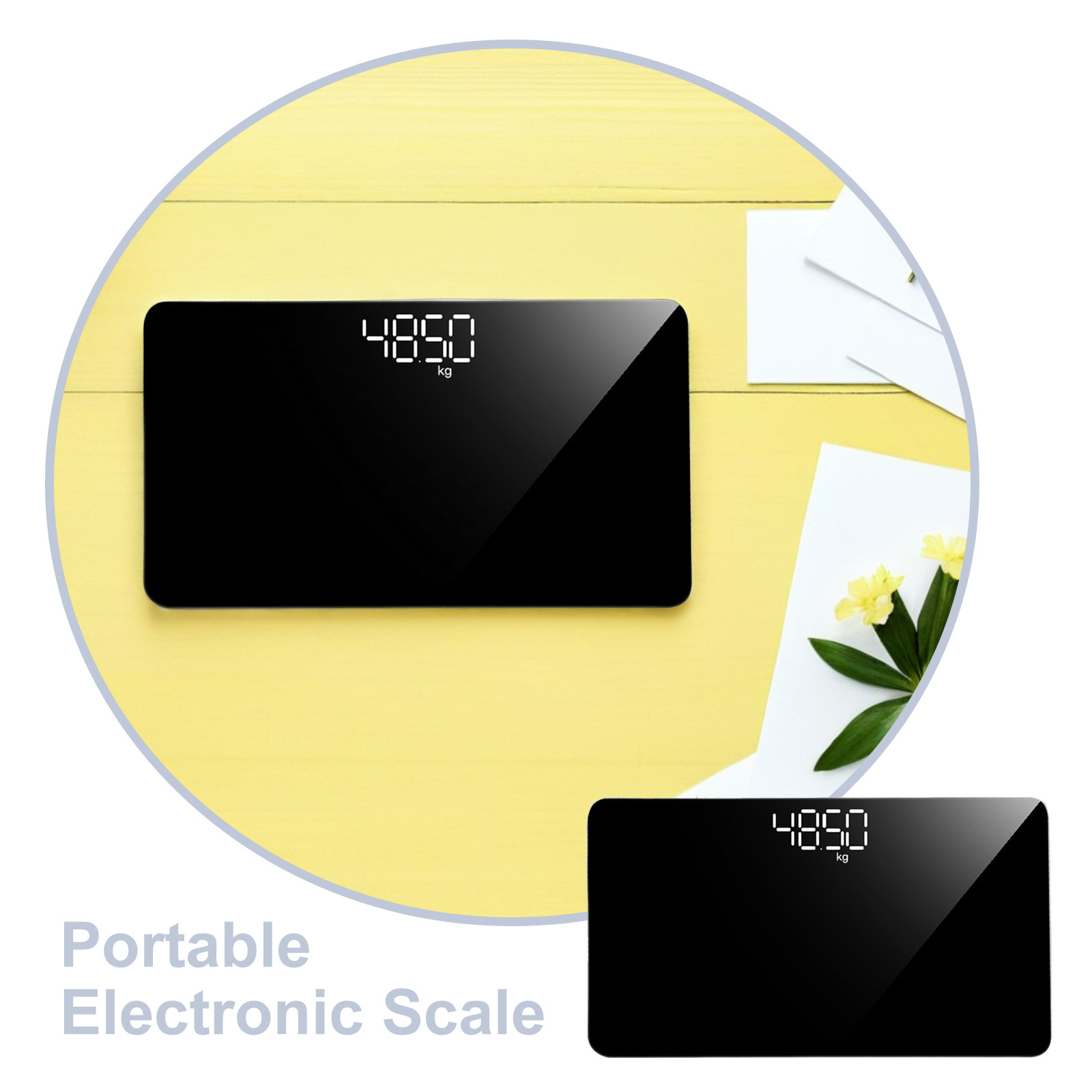 Báscula electrónica portátil y - Digital Body Weight Scale reseña y precio