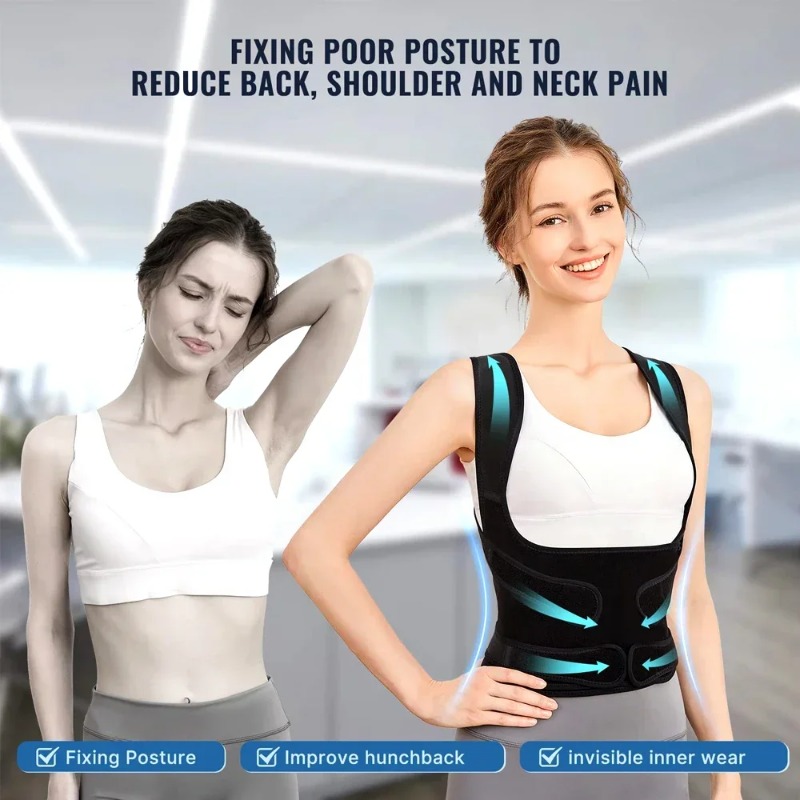 Corrector de postura con tiran - Posture Corrector Back Brace reseña y precio