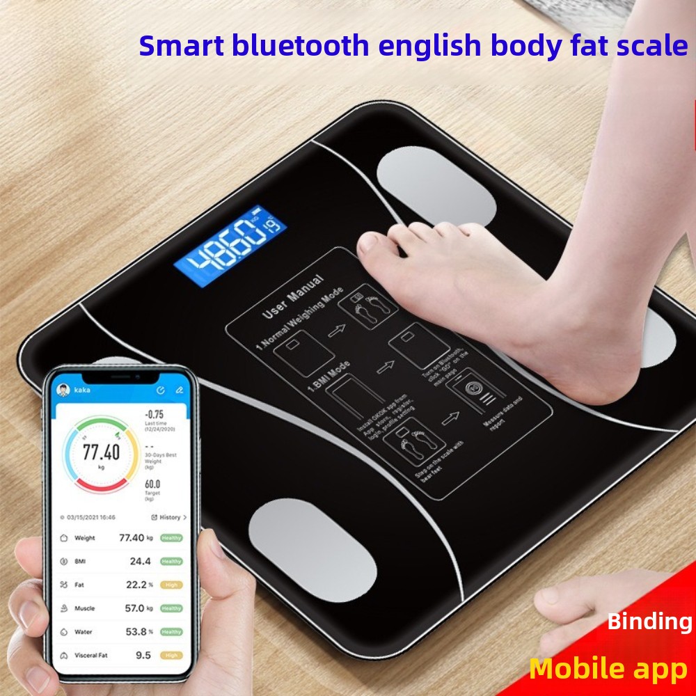 Báscula de peso y grasa corpor - Digital Body Weight Scale reseña y precio